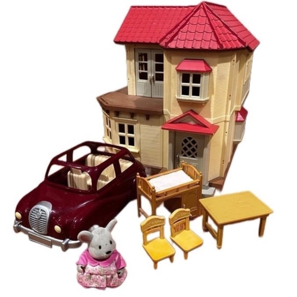 Calico critters Red Roof townhouse playset